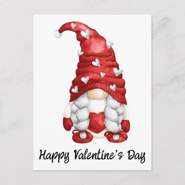 Carte Postale Gnome Valentine (Devant)