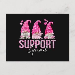 Carte Postale Gnomies amusantes Soutien Squad Cancer du sein Pri