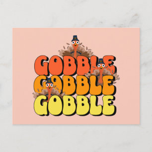 Carte Postale Gobble Thanksgiving Turquie
