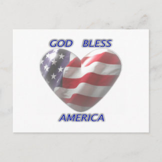 Carte postale God Bless America