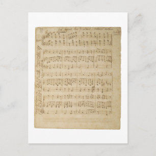 Carte Postale God Defend New Zealand Original Manuscript 1876