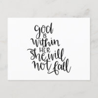 God is within her she will not fall