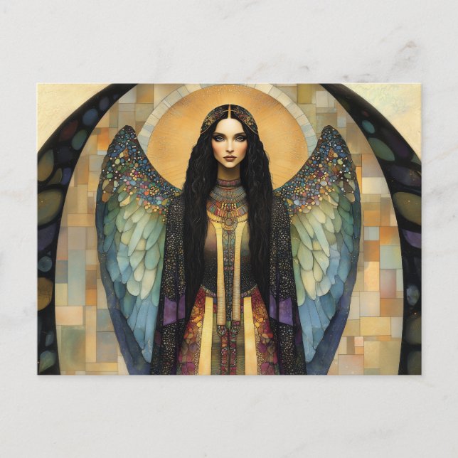 Carte Postale Goddess Lilith Dark Rainbow Mosaic Peinture (Devant)