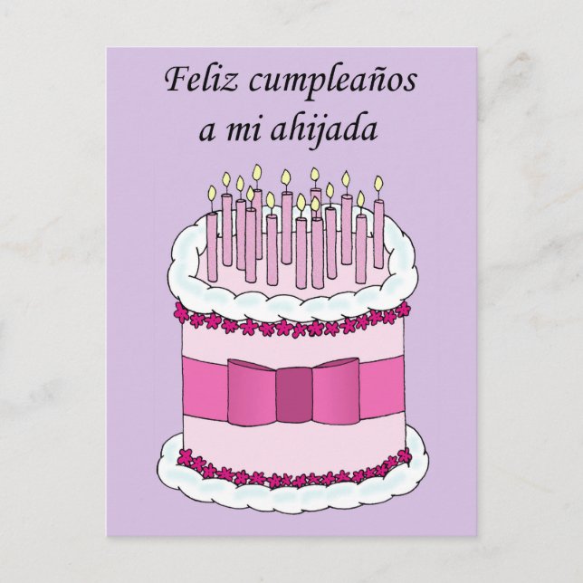 Carte Postale Godgirl espagnole Joyeux anniversaire (Devant)
