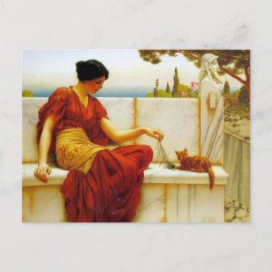 Carte Postale Godward et The Tease
