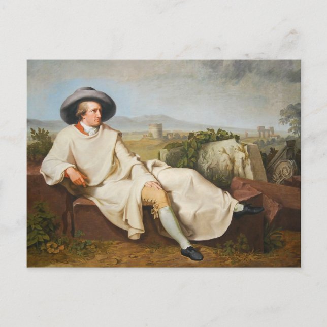Carte Postale Goethe in the Roman Campagna par Tischbein 1787 (Devant)