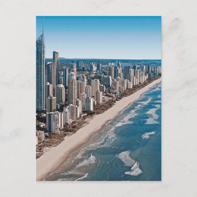 Carte Postale Gold Coast Australia Aerial View (Devant)