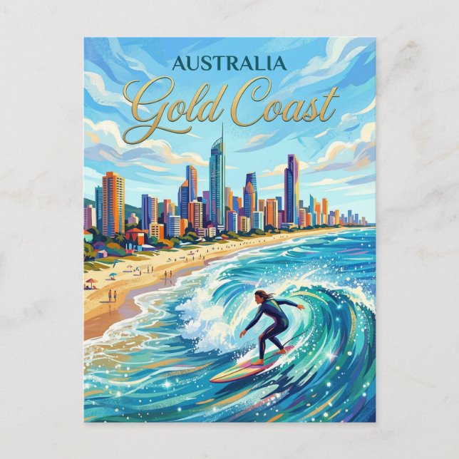Carte Postale Gold Coast Australie (Devant)