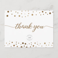 Gold Confetti célébration logo commercial