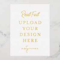 Carte postale Gold Foil Portrait