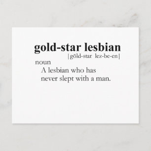 Carte Postale GOLD STAR LESBIAN (définition)