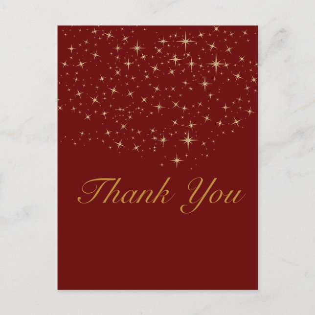 Carte postale Gold star merci (Devant)