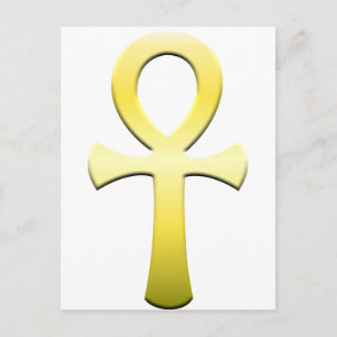 Carte Postale Golden Ankh