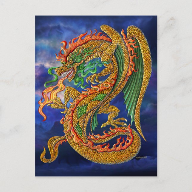 Carte Postale Golden Dragon (Devant)