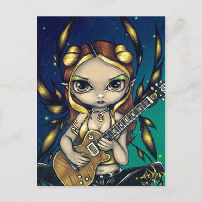 Carte postale "Golden Guitar Fairy" (Devant)