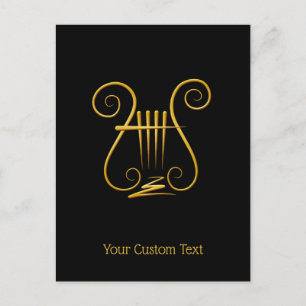 Carte Postale Golden lyre
