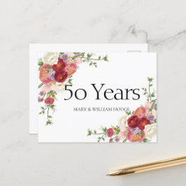 Carte Postale "Golden Memories : Celebrating 50 Years of Love"