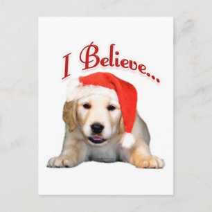 Carte Postale Golden Retriever Je crois