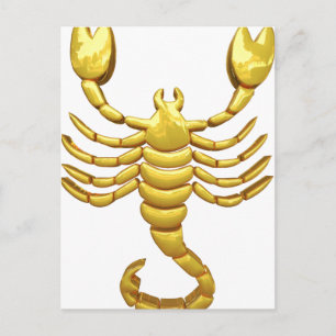 Carte Postale Golden Scorpio