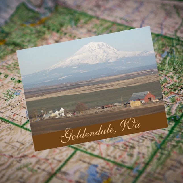 Carte Postale Goldendale Farming Valley, Washington Photo de voy (In Situ Map)