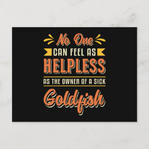 Carte Postale Goldfish Le Propriétaire D'Un Poisson Goldfish Drô