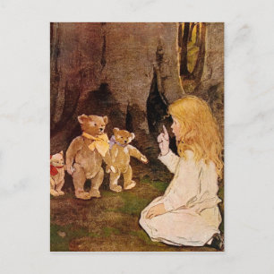 Carte Postale "Goldilocks and the Three Bears"