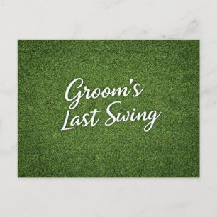 Carte Postale Golf Bachelor Par-Tee Golf Theme Invitation Heur