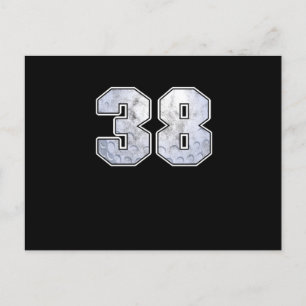 Carte Postale Golf Ball 38 e Anniversaire Fête Sport Cadeau