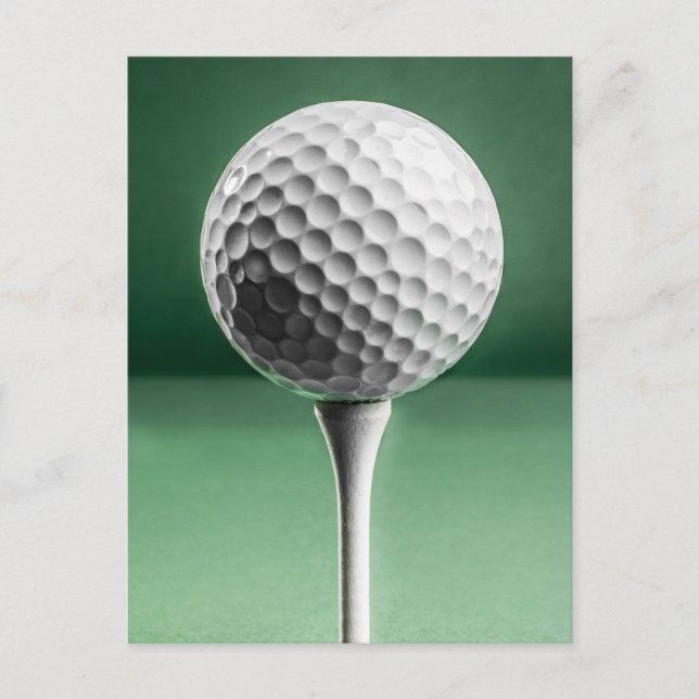 Carte Postale Golf Ball on Tee (Devant)