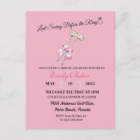 Golf Coquette Rose "Dernier Swing Avant La Bague"