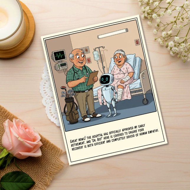 Carte Postale Golf Doctor Introduces Robot Assistant Get Well (Créateur téléchargé)