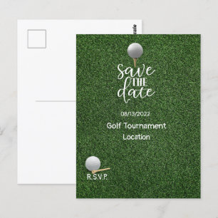 Carte Postale Golf Économisez la date pour le tournoi de golf Go