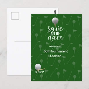 Carte Postale Golf Économisez la date pour le tournoi de golf Go