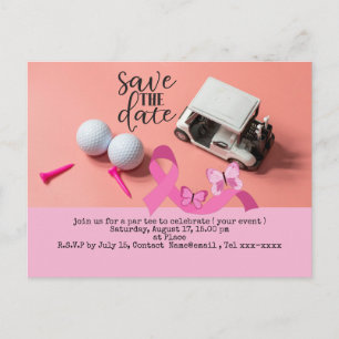 Carte Postale Golf enregistrer la date Cancer du sein Sensibilis