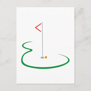 Carte Postale Golf Green