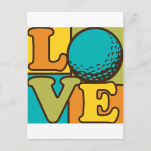 Carte Postale Golf Love