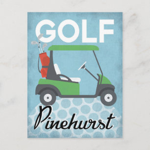 Carte Postale Golf Pinehurst - Vintage voyage rétro