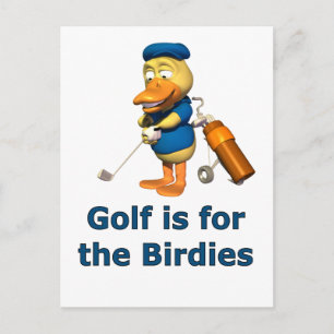 Carte Postale Golf pour les oiseaux