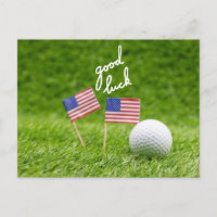 Golf saluer balle de golf bonne chance Drapeau de 