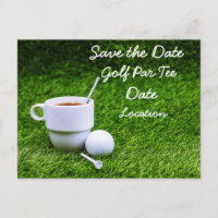 Golf Sauvegarder la date pour la fête des golfeur