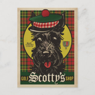 Carte Postale Golf Scotty's Shop