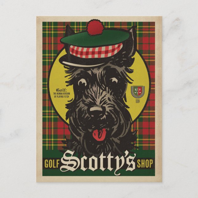 Carte Postale Golf Scotty's Shop (Devant)