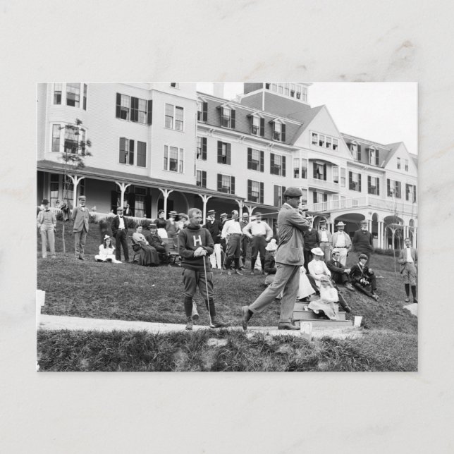 Carte Postale Golf vintage, années 1890 (Devant)