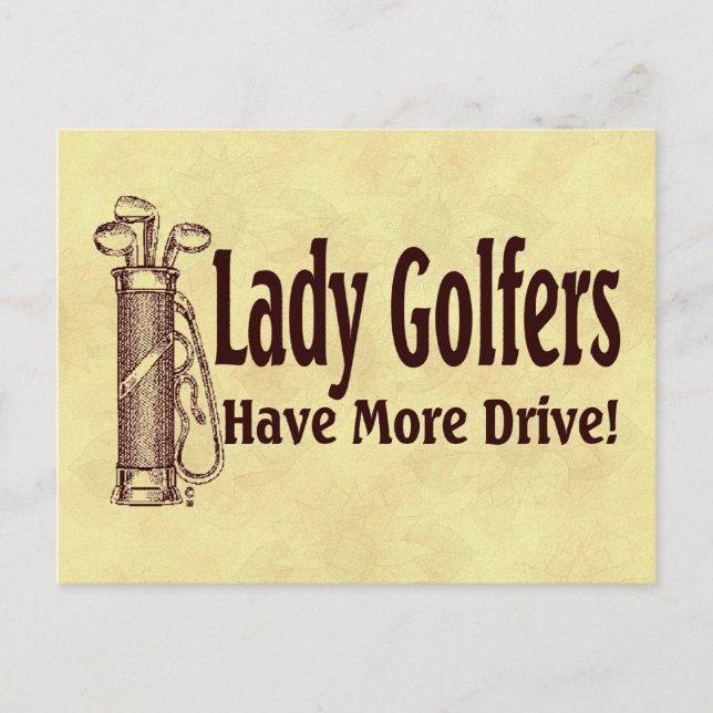 Carte Postale Golfers dames (Devant)