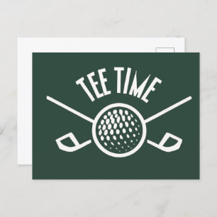 Carte postale Golfers Tee Time