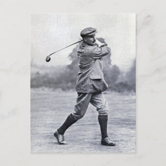 Carte Postale Golfeur vintage : Harry Vardon