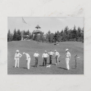 Carte Postale Golfeurs de White Mountains, 1910
