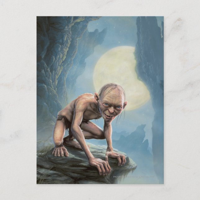 Carte Postale GOLLUM™ avec lune (Devant)