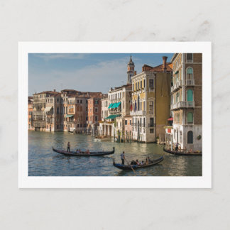 Carte Postale Gondolas et palais, Grand Canal, Venise, Italie
