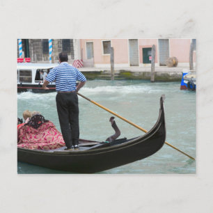 Carte Postale Gondolas sur le canal de Venise